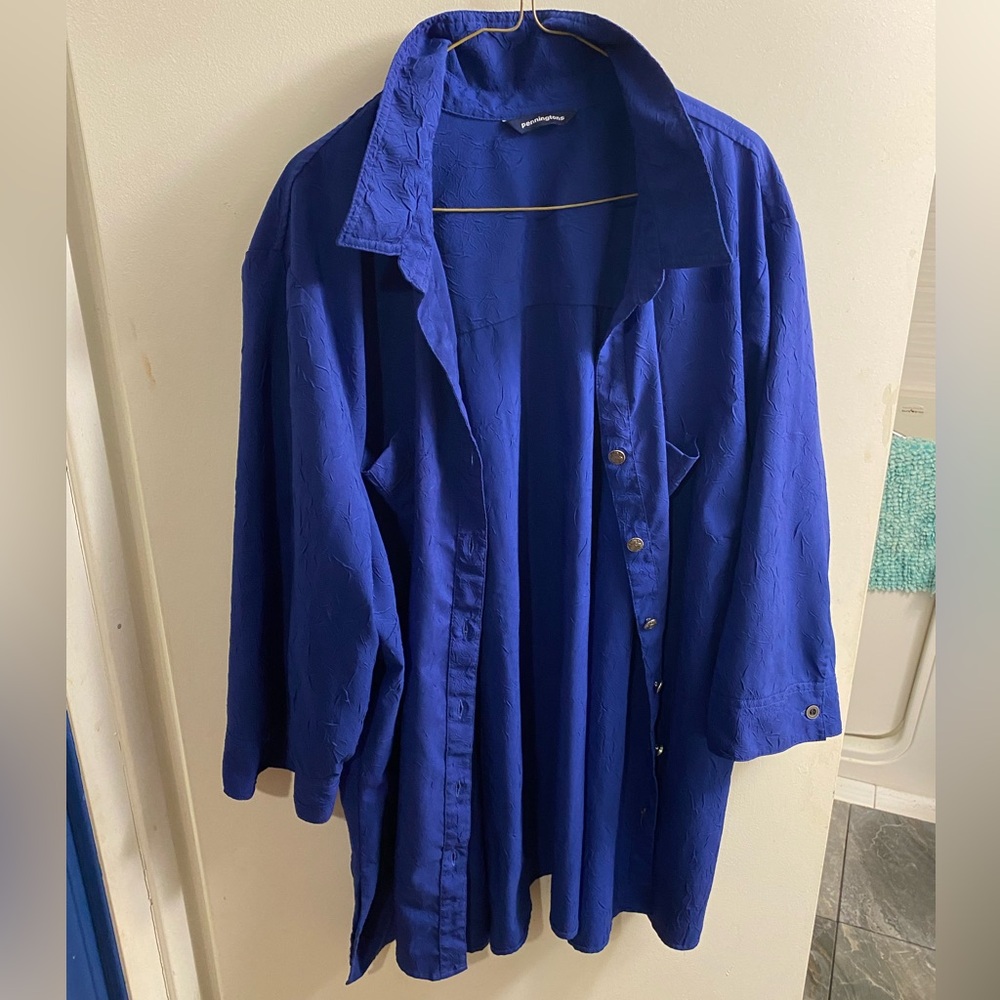 Penningtons Royal Blue Blouse - 5X